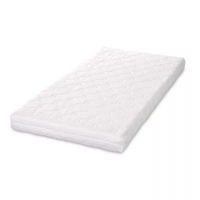Saltea pat Havana Premium, 60 x 120 x 10 cm, cocos si spuma elastica, White