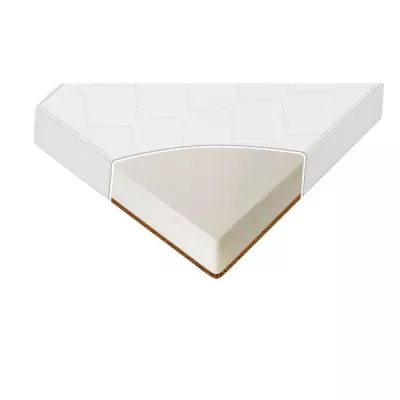 Saltele paturi copii - Saltea pat Havana Premium, 60 x 120 x 10 cm, cocos si spuma elastica, White, bebelorelli.ro