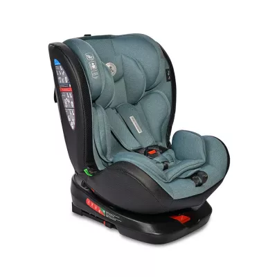 Scaun auto Nebula, i-Size, Isofix, baza rotativa, de la 0 luni pama la 12 ani, 40-150 cm, Arctic Verde