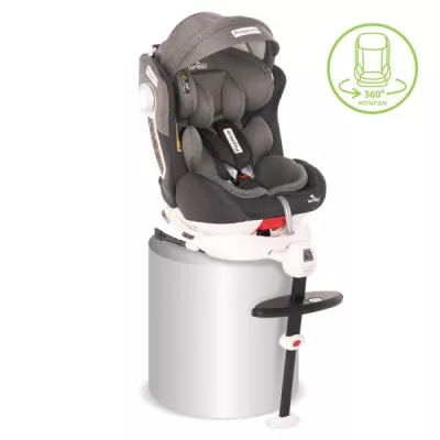 Scaun auto Pegasus, Isofix, rotativ 360 grade, Dark & Light Grey