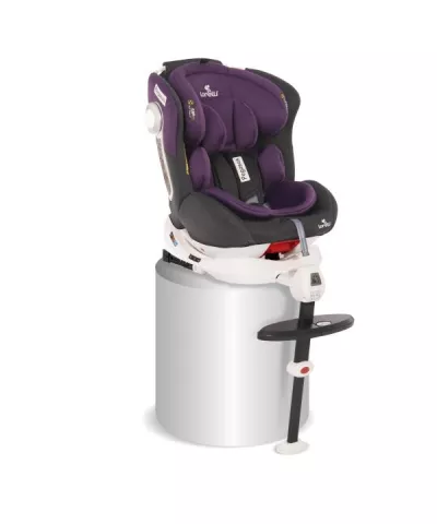 Scaune Auto Copii - Scaun auto, Pegasus, Isofix, rotativ 360 grade, Grey & Violet, bebelorelli.ro