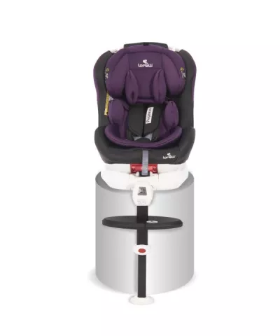 Scaun auto, Pegasus, Isofix, rotativ 360 grade, Grey & Violet