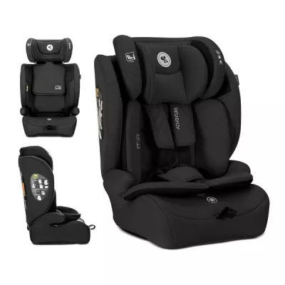 Scaun auto pentru copii, Adventure, i-Size, tetiera reglabila, 15 Luni-12 Ani, 76-150 cm, Black