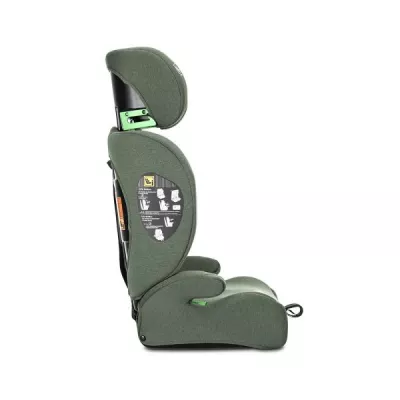 Scaun auto pentru copii, Adventure, i-Size, tetiera reglabila, 15 Luni-12 Ani, 76-150 cm, Green