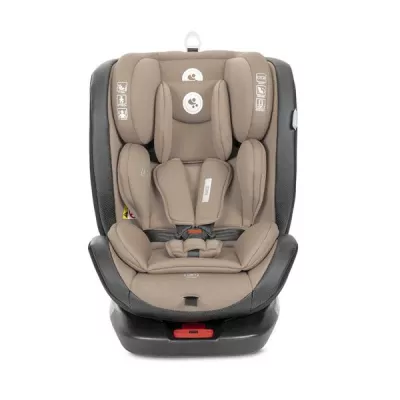 i-Size - Scaun auto pentru copii, Ares, i-Size, Isofix, anti rebound bar, rotativ, 40-150 cm, 0 luni-12 ani, Beige, bebelorelli.ro