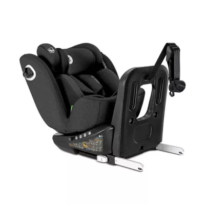 Scaun auto pentru copii, Auriga, i-Size, Isofix, anti rebound bar, rotativ 360, SPS, 0 luni-12 ani, 40-150 cm, Black