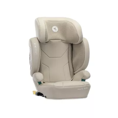 i-Size - Scaun auto pentru copii, Growgo, Isofix, pliabil, protectii laterale extensibile, spatar reglabil, tetiera reglabila, 100-150 cm, 3-12 ani, Beige, bebelorelli.ro