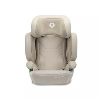 Scaun auto pentru copii, Growgo, Isofix, pliabil, protectii laterale extensibile, spatar reglabil, tetiera reglabila, 100-150 cm, 3-12 ani, Beige