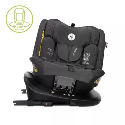 Scaun auto pentru copii, Imola, i-Size, Isofix, rotativ, 0 luni-12 ani, 40-150 cm, Black