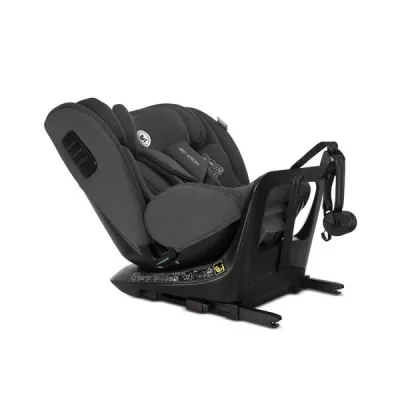 i-Size - Scaun auto pentru copii, Monza, i-Size, Isofix, rotativ, anti rebound bar, rotativ, 40-150 cm,  Grey, bebelorelli.ro