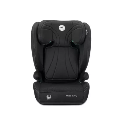 Scaun auto pentru copii, Nube Safe, protectie laterala EPS, tetiera reglabila, husa respirabila, 3-12 ani, 100-150 cm, Black