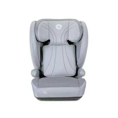 Scaun auto pentru copii, Nube Safe, protectie laterala EPS, tetiera reglabila, husa respirabila, 3-12 ani, 100-150 cm, Grey