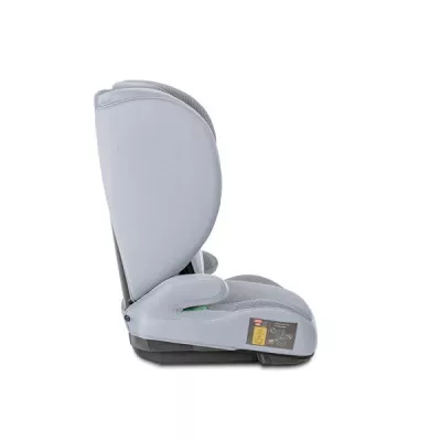 Scaun auto pentru copii, Nube Safe, protectie laterala EPS, tetiera reglabila, husa respirabila, 3-12 ani, 100-150 cm, Grey