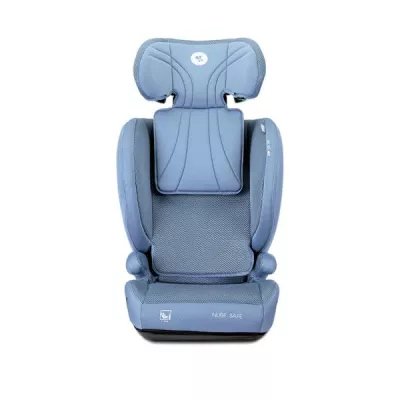 Scaun auto pentru copii, Nube Safe, protectie laterala EPS, tetiera reglabila, husa respirabila, 3-12 ani, 100-150 cm, Blue