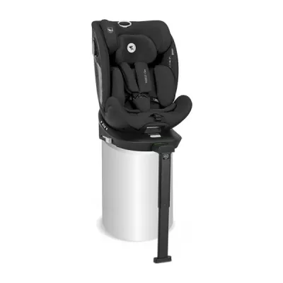 Scaun auto pentru copii, Perseus, i-Size, Isofix, baza rotativa, picior de sprijin, EPS Memory, panou de ventilatie, SPS,  0 luni-12 ani, 40-150 cm, Black