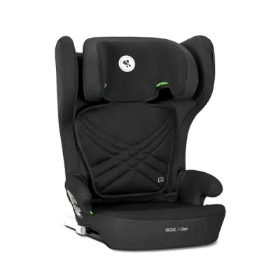 Scaun auto pentru copii, Rigel, i-Size, Isofix, pliabil pentru depozitare usoara, tetiera reglabila, 3 ani-12 ani, 100-150 cm, Black