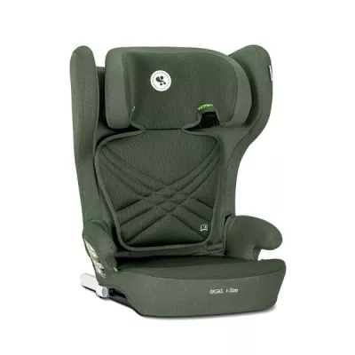 Scaun auto pentru copii, Rigel, i-Size, Isofix, pliabil pentru depozitare usoara, tetiera reglabila, 3 ani-12 ani, 100-150 cm, Green