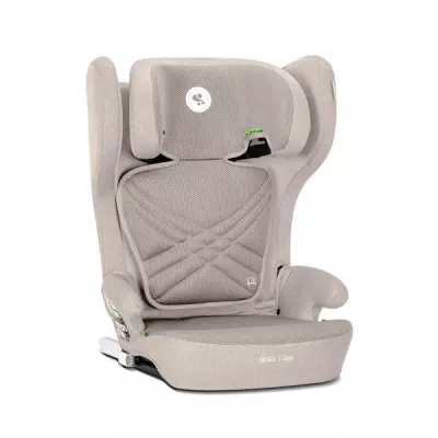 Scaun auto pentru copii, Rigel, i-Size, Isofix, pliabil pentru depozitare usoara, tetiera reglabila, 3 ani-12 ani, 100-150 cm, Beige