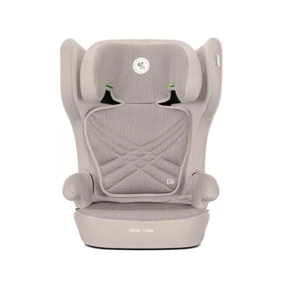 Scaun auto pentru copii, Rigel, i-Size, Isofix, pliabil pentru depozitare usoara, tetiera reglabila, 3 ani-12 ani, 100-150 cm, Beige
