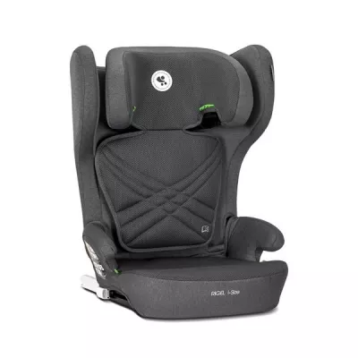 Scaun auto pentru copii, Rigel, i-Size, Isofix, pliabil pentru depozitare usoara, tetiera reglabila, 3 ani-12 ani, 100-150 cm, Grey