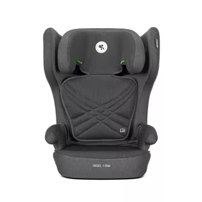 Scaun auto pentru copii, Rigel, i-Size, Isofix, pliabil pentru depozitare usoara, tetiera reglabila, 3 ani-12 ani, 100-150 cm, Grey