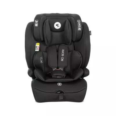 Scaun auto pentru copii, Rio, Isofix, 76-150 cm, 15 Luni-12 Ani, tetiera reglabila prin mecanism, Black