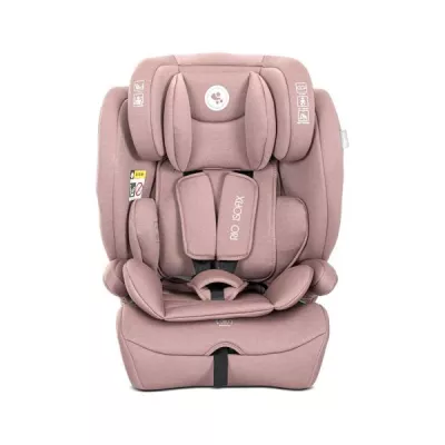 i-Size - Scaun auto pentru copii, Rio, Isofix, 76-150 cm, 15 Luni-12 Ani, tetiera reglabila prin mecanism, Pink, bebelorelli.ro