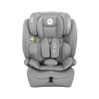 i-Size - Scaun auto pentru copii, Rio, Isofix, 76-150 cm, 15 Luni-12 Ani, tetiera reglabila prin mecanism, Grey, bebelorelli.ro