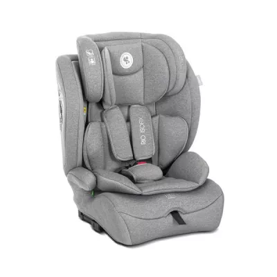 Scaun auto pentru copii, Rio, Isofix, 76-150 cm, 15 Luni-12 Ani, tetiera reglabila prin mecanism, Grey