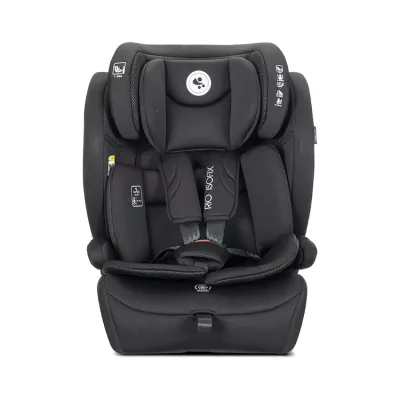 i-Size - Scaun auto pentru copii, Rio, Isofix, 76-150 cm, 15 Luni-12 Ani, tetiera reglabila prin mecanism Black, bebelorelli.ro
