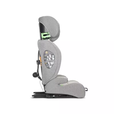 Scaun auto pentru copii, Rio, Isofix, 76-150 cm, 15 Luni-12 Ani, tetiera reglabila prin mecanism Grey
