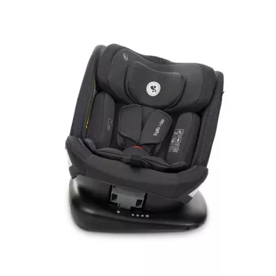 Scaun auto pentru copii, Sagitta, i-Size, rotativ 360, protectie laterala SPS, spatar reglabil, 0-12 ani,  40-150 cm, SPS, Black