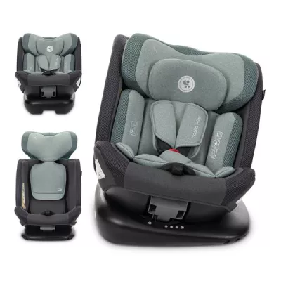 Scaun auto pentru copii, Sagitta, i-Size, rotativ 360, protectie laterala SPS, spatar reglabil, 0-12 ani,  40-150 cm, SPS, Green