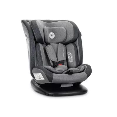 Scaun auto pentru copii, Sagitta, i-Size, rotativ 360, protectie laterala SPS, spatar reglabil, 0-12 ani,  40-150 cm, SPS, Grey