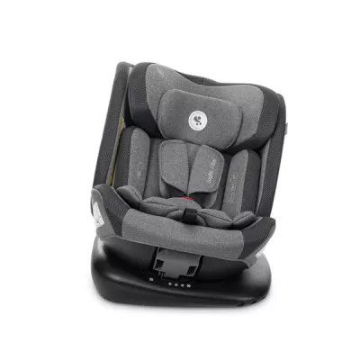 Scaun auto pentru copii, Sagitta, i-Size, rotativ 360, protectie laterala SPS, spatar reglabil, 0-12 ani,  40-150 cm, SPS, Grey
