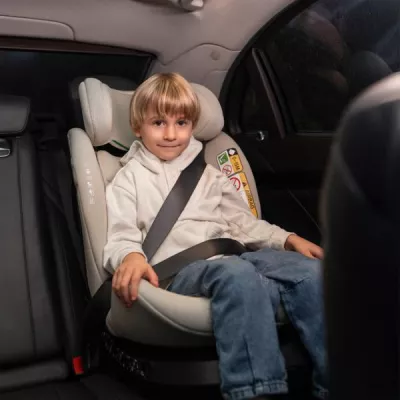Scaun auto pentru copii, Solaris, i-Size, Isofix, picior de sprijin, rotativ 360, 40-150 cm, 0 luni-12 ani, Green