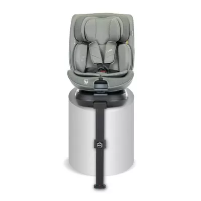 Scaun auto pentru copii, Solaris, i-Size, Isofix, picior de sprijin, rotativ 360, 40-150 cm, 0 luni-12 ani, Green