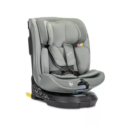 Scaun auto pentru copii, Solaris, i-Size, Isofix, picior de sprijin, rotativ 360, 40-150 cm, 0 luni-12 ani, Green