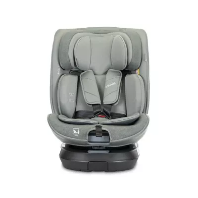 Scaun auto pentru copii, Solaris, i-Size, Isofix, picior de sprijin, rotativ 360, 40-150 cm, 0 luni-12 ani, Green