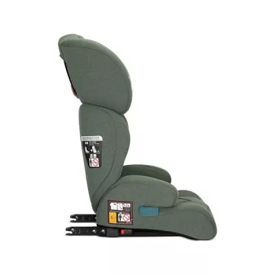 Scaun auto pentru copii, Speed GT, i-Size, Isofix, poate fi folosit ca inaltator auto, 3-12 Ani, 100-150 cm, Green