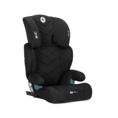 Scaun auto pentru copii, Speed GT, i-Size, Isofix, 2 in 1, transformabil in inaltator auto, tetiera reglabila multiple pozitii, 3-12 Ani, 100-150 cm, Black