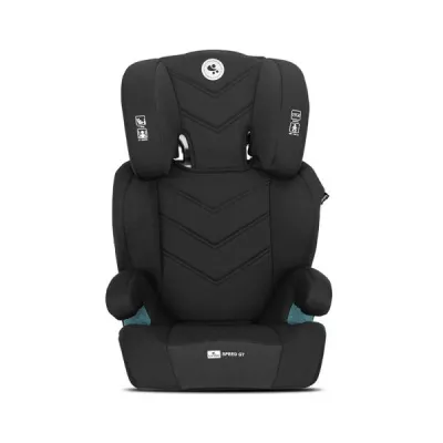 i-Size - Scaun auto pentru copii, Speed GT, i-Size, Isofix, 2 in 1, transformabil in inaltator auto, tetiera reglabila multiple pozitii, 3-12 Ani, 100-150 cm, Black, bebelorelli.ro