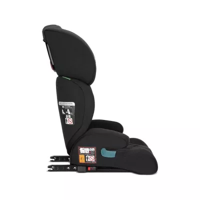 Scaun auto pentru copii, Speed GT, i-Size, Isofix, 2 in 1, transformabil in inaltator auto, tetiera reglabila multiple pozitii, 3-12 Ani, 100-150 cm, Black