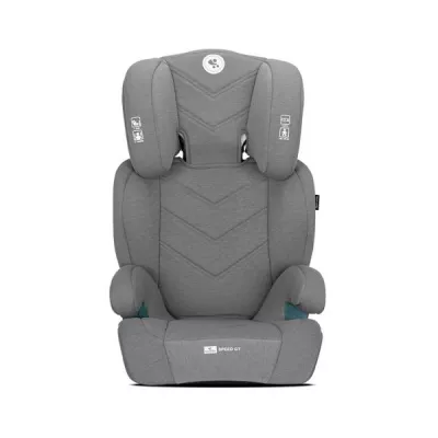 Scaun auto pentru copii, Speed GT, i-Size, Isofix, 2 in 1, transformabil in inaltator auto, tetiera reglabila multiple pozitii, 3-12 Ani, 100-150 cm, Grey