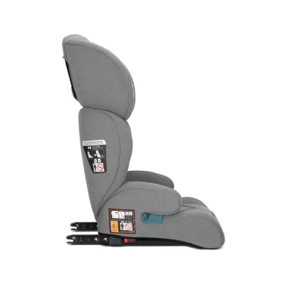 Scaun auto pentru copii, Speed GT, i-Size, Isofix, 2 in 1, transformabil in inaltator auto, tetiera reglabila multiple pozitii, 3-12 Ani, 100-150 cm, Grey