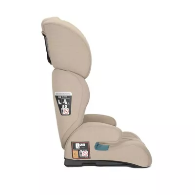 Scaun auto pentru copii, Speed, i-Size, poate fi folosit ca inaltator auto, 3-12 Ani, 100-150 cm, Beige