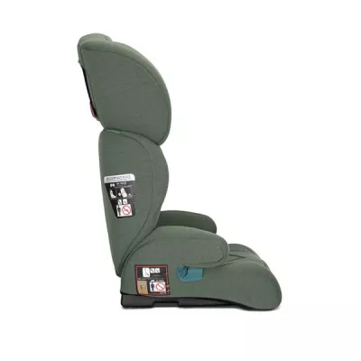 Scaun auto pentru copii, Speed, i-Size, transformabil in inaltator auto, 3-12 Ani, 100-150 cm, Green