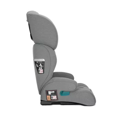 Scaun auto pentru copii, Speed, i-Size, transformabil in inaltator auto, 3-12 Ani, 100-150 cm, Grey