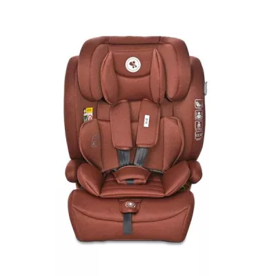 Lichidare de Stoc - Scaun auto pentru copii, Rio, Isofix, 76-150 cm, 15 Luni-12 Ani, tetiera reglabila prin mecanism, Ginger, bebelorelli.ro