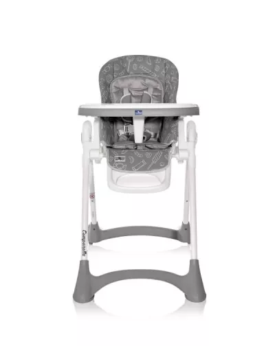 Scaune de Masa - Scaun de masa, Campanella, reglabila, 6-36 luni, Grey Candy, bebelorelli.ro
